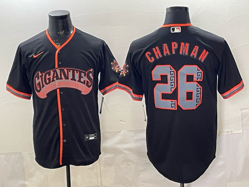 2026 Men Nike San Francisco Giants #26 Chapman Game MLB Jersey 0404002